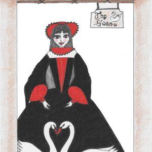 Lady Swan Greeting Card